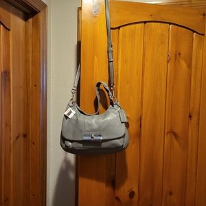 Gray/silver Coach KRI LTH HIPPIE